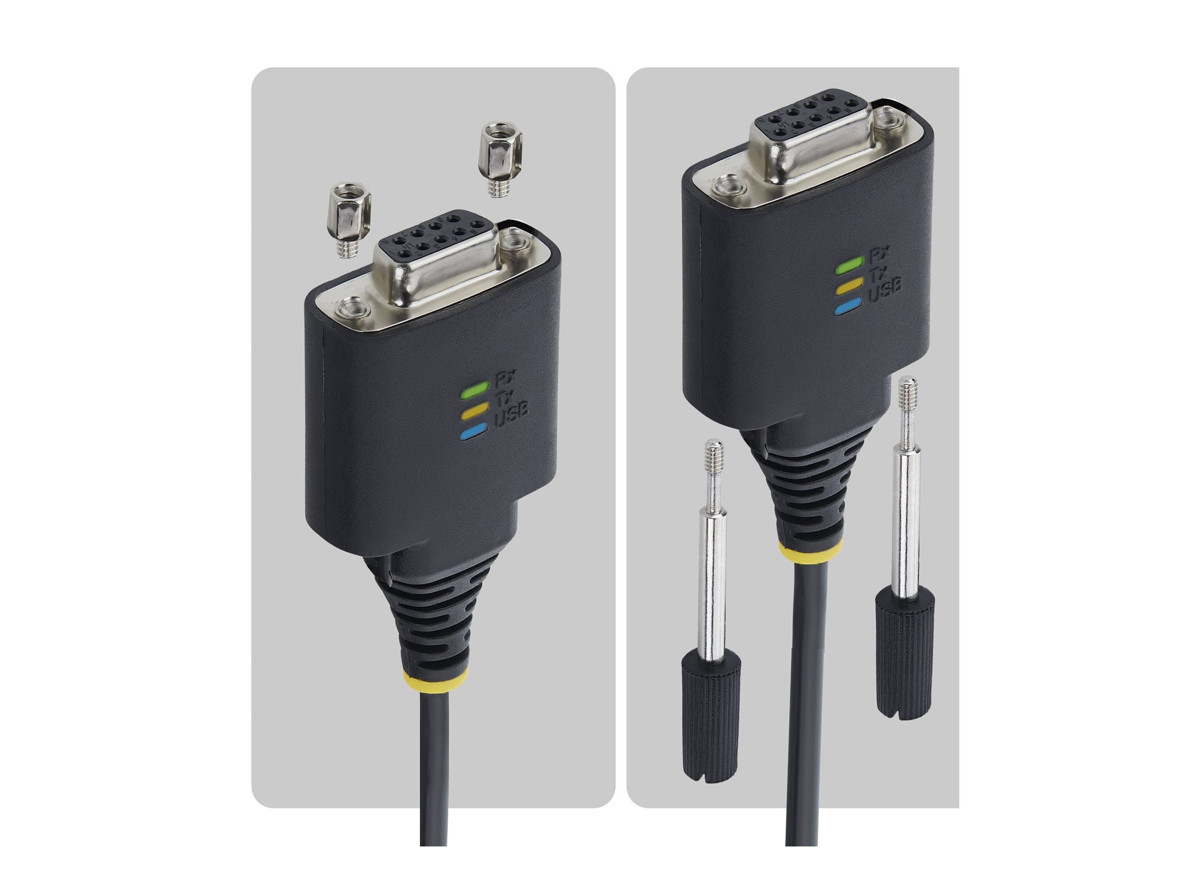 StarTech USB-C / serial cable USB-C to DB-9 2 Product shot Left-angle 79900