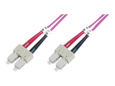 DIGITUS LWL Patchkabel SC -> SC 3.00m Multimode Duplex OM4 - DK-2522-03-4