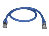 Startech 50cm CAT6A Ethernet Cable, 10 Gigabit Shielded Snagless RJ45 100W PoE Patch Cord, CAT 6A 10GbE STP Network Cable w/S