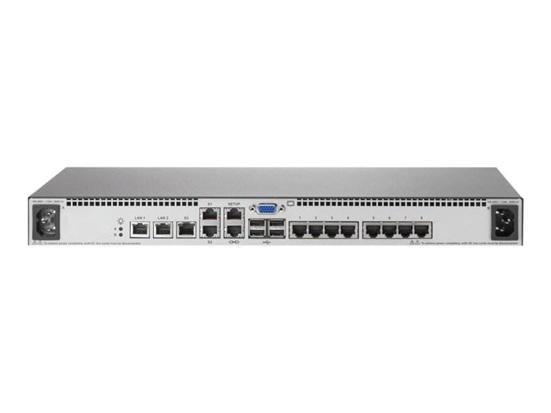 Switch 1x1Ex8 KVM IP Console Switch G2 with Virtual Media CAC Software
