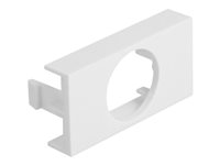 Delock Easy 45 Module Plate Round cut-out Ã˜ 19.2 mm, 45 x 22.5 mm 10 pieces white
