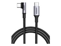 Kabel USB Ugreen Kabel UGREEN USB C do USB C zlacze katowe Kabel 100 W USB-C do USB-C obslugiwany dla MacBook Pro 2020, MacBook Air 2020, Dell XPS17, XPS15, iPad Pro 2020, Surface Go 2, Surface Book 3 (1 M)