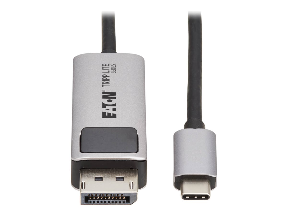 Eaton Tripp Lite Series USB-C to DisplayPort Active Adapter Cable M/M 8K 60Hz 4K 144Hz HDR 4:4:4 HDCP 2.3 Black 6ft