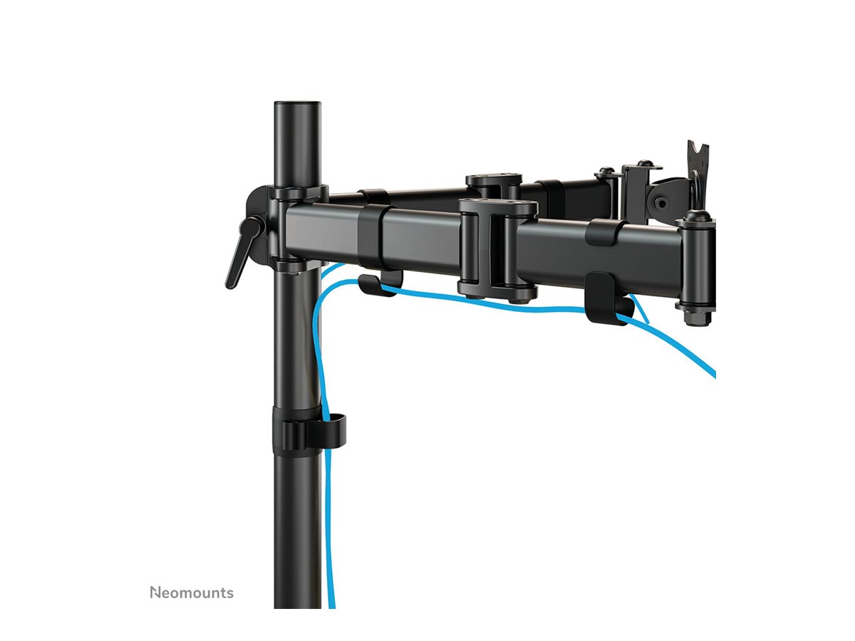 NEOMOUNTS Flat Desk Mount 2 screens Blk