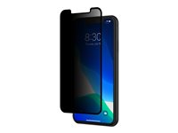 Moshi IonGlass Screen protector for cellular phone with privacy filter frame color black 