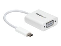 StarTech.com USB-C to VGA Adapter - White - 1080p - Video Converter For Your MacBook Pro / Projector / VGA Display (CDP2VGAW) USB / VGA adapter 17.5m