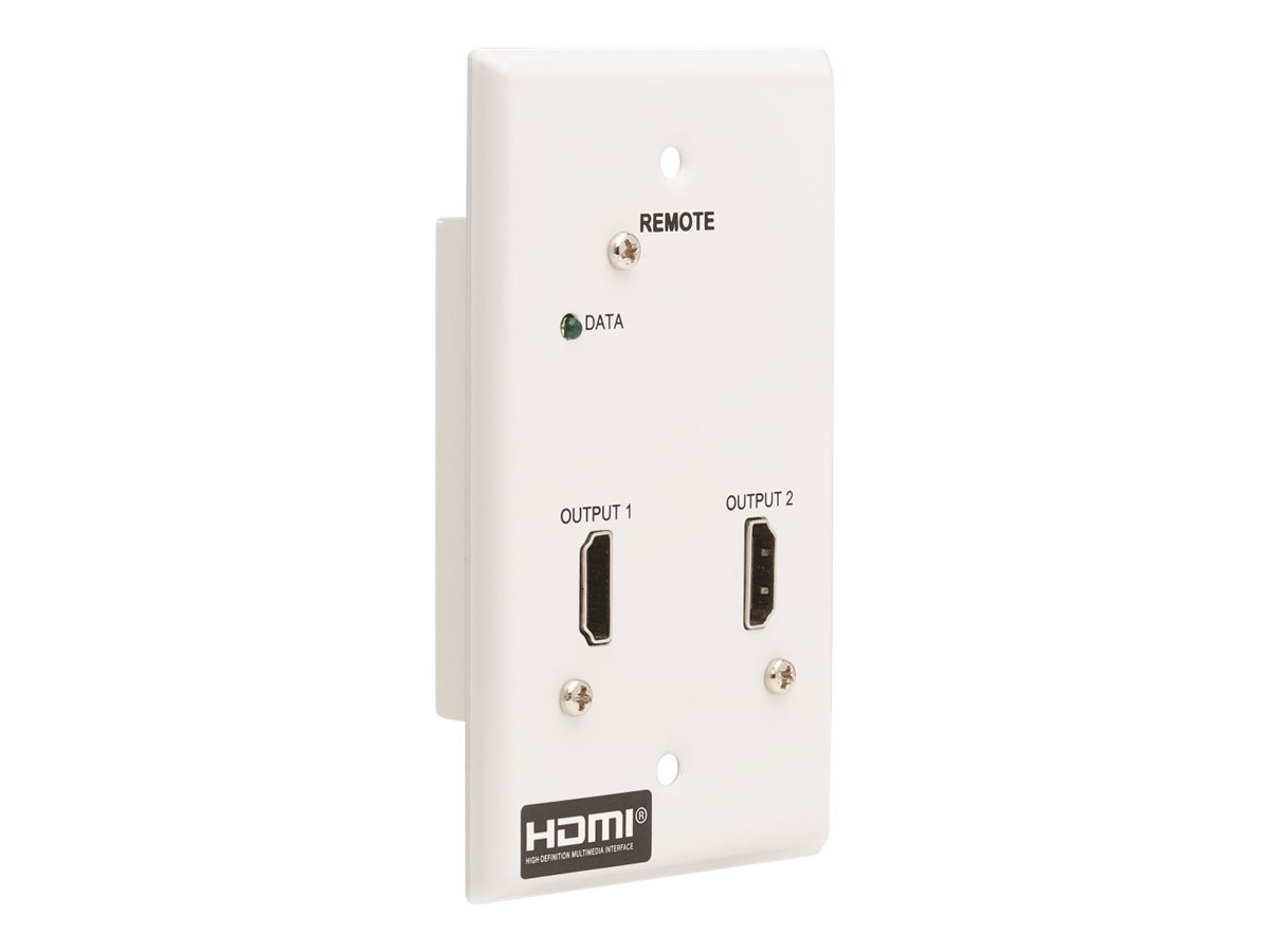 Eaton Tripp Lite Series HDMI over Cat6 Receiver, 2-Port Wall Plate