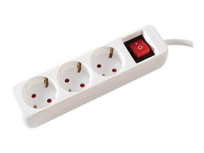 VALUE 3-fach Steckdosenleiste Schalter6m