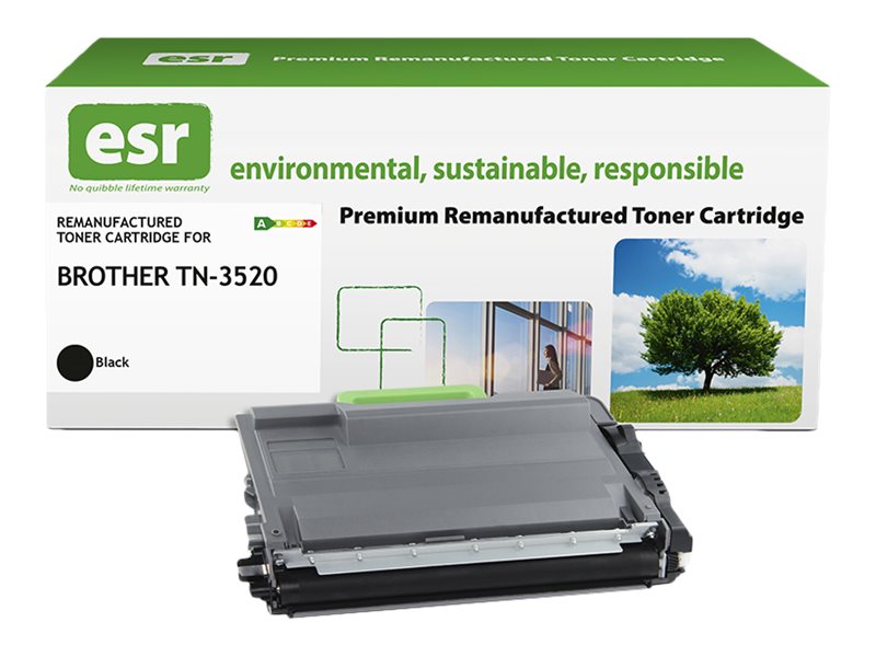 ESR Toner cartridge compatible with Brother TN-3520BK black remanufactured 20.000 pages