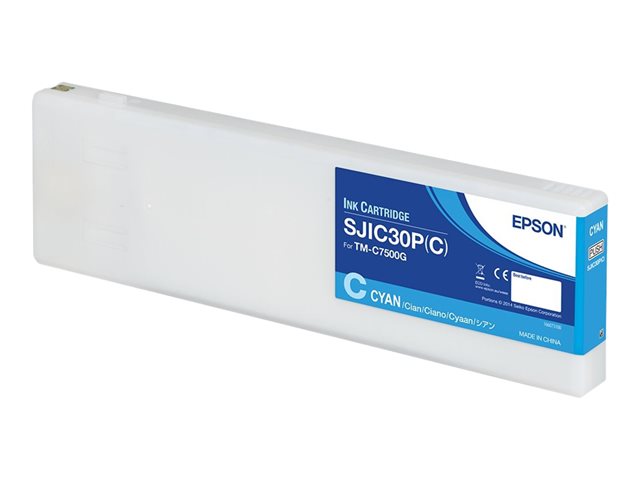 Image of Epson SJIC30P(C) - cyan - original - ink cartridge