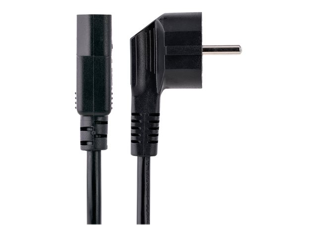 Image of StarTech.com 3m (10ft) Computer Power Cord, 18AWG, EU Schuko to C13 Power Cord, 10A 250V, Black Replacement AC Cord, TV/Monitor Power Cable, Schuko CEE 7/7 to IEC 60320 C13 Power Cord - PC Power Supply Cable (713E-3M-POWER-CORD) - power cable - power CEE 