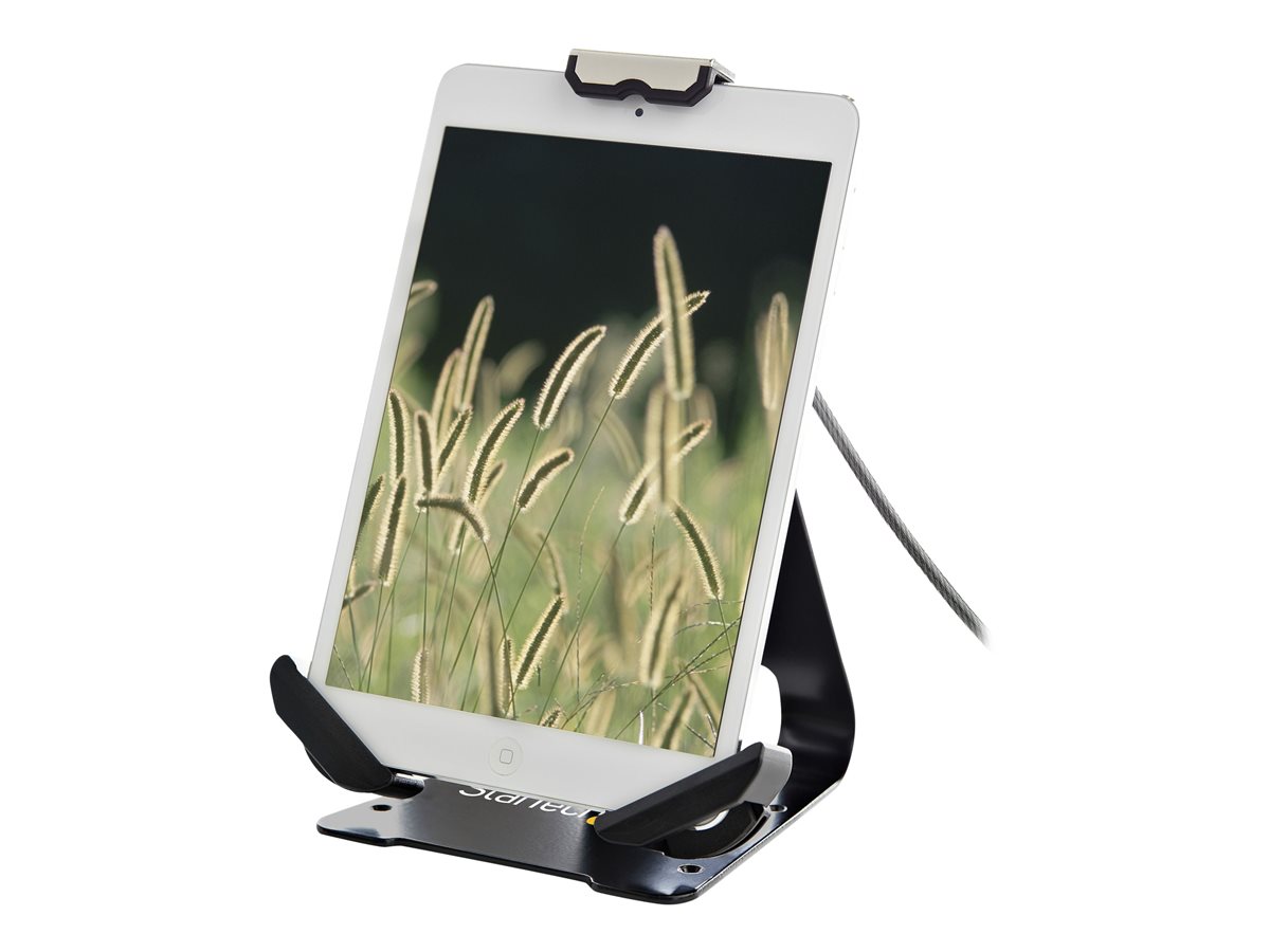StarTech.com Secure Tablet Stand w/ K-Slot Cable Lock, Locking Tablet Holder for 7.9-13 inch Tablets, Universal Adjustable Tablet Mount for Desk/Surface, Lockable Anti-Theft Security Mount - Tablet Security Mount (SECTBLTDT) - stojan pro notebook/tablet – foto 2