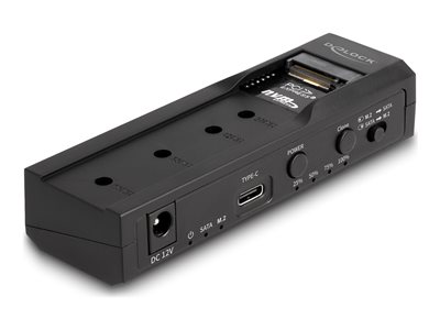 DELOCK USB-C Konverter für 1x M.2 NVMe SSD + 1x SATA SSD