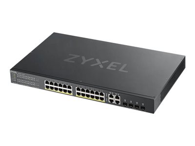 Zyxel GS1920-24HPv2 - Switch - smart - 24 x 10/100/1000 (PoE+) + 4 x combo Gigabit SFP + 4 x 10/100/1000 - rack-mountable - PoE+ (375 W)