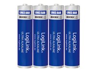 LogiLink Ultra Power AAA type Standardbatterier 650mAh