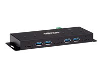 Tripp Lite 7-Port Industrial-Grade USB 3.1 Gen 2 Hub - 10 Gbps, 4 USB-A & 3 USB-C, 15 kV ESD Immunity, Metal Housing, TAA Hub 7 porte USB