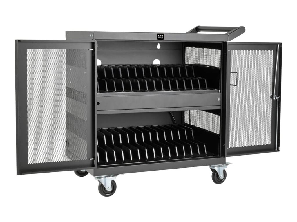 Tripp Lite 32-Port USB Charging Cart Storage Station Android Tablet iPad