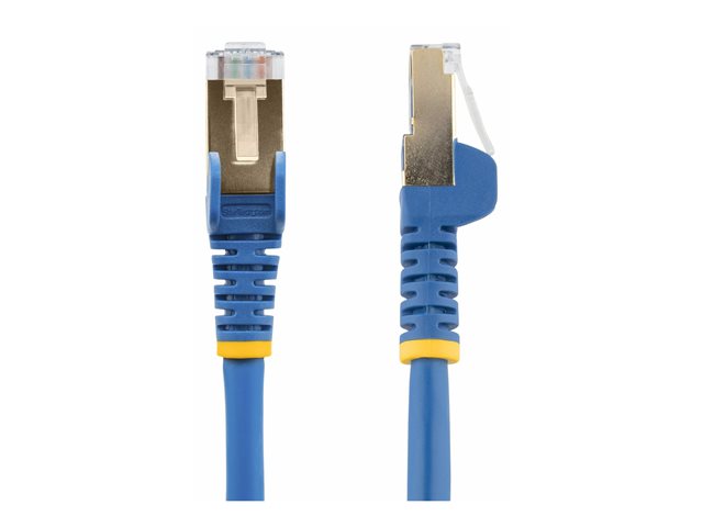 StarTech.com 10m CAT6A Ethernet Cable, 10 Gigabit Shielded Snagless RJ45 100W PoE Patch Cord, CAT 6A 10GbE STP Network Cable w/Strain Relief, Blue, Fluke Tested/UL Certified Wiring/TIA - Category 6A - 26AWG (6ASPAT10MBL) - patch kabel - 10 m - modrá – foto 5