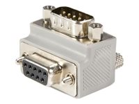 StarTech.com Right Angle DB9 to DB9 Serial Cable Adapter Type 1 - M/F - Serial adapter - DB-9 (M) to DB-9 (F) - GC99MFRA1 - s