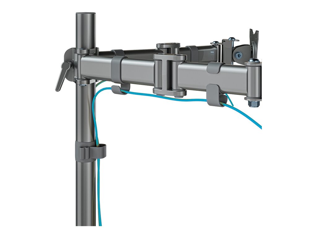 NEOMOUNTS Flat Desk Mount 2 screens Silv