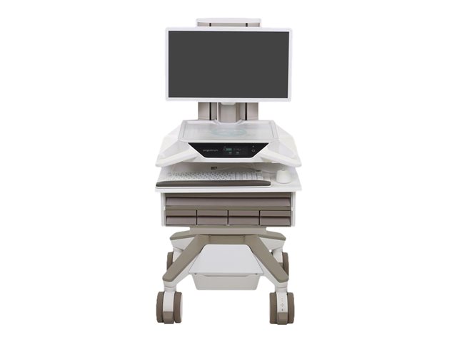 Ergotron CareFit Pro vozík - Electric Lift - pro LCD displej / klávesnice / myš / CPU - bílá, teplá šedá - kompatibilní s TAA – foto 11