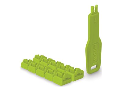 LAN port blocker with key