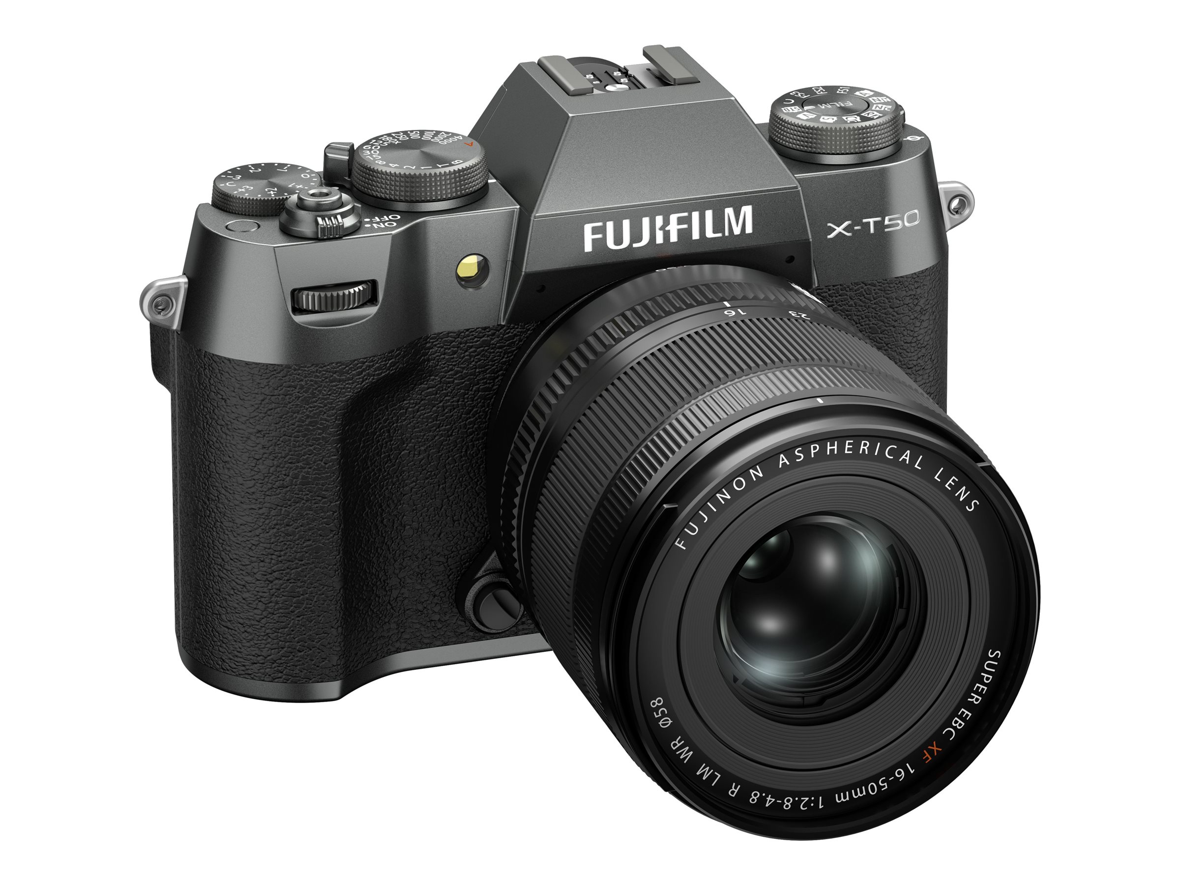 Fujifilm X Series X-T50 Mirrorless Digital Camera with XF 16-50mm R LM WR Lens - Charcoal Silver - 600024065