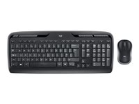 Logitech Wireless Combo MK330 - keyboard and mouse set - UK - black