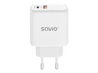SAVIO Strømforsyningsadapter 30Watt Europlug (strøm CEE 7/16)