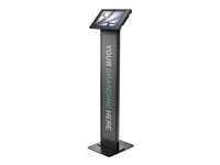 Compulocks iPad Air M2 & M3 11", Apex Enclosure Brandable Floor Stand - Black enclosure - for tablet - brandable - black