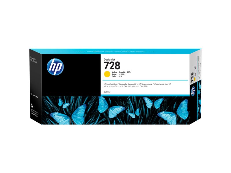 HP 728 300-ml Jaune