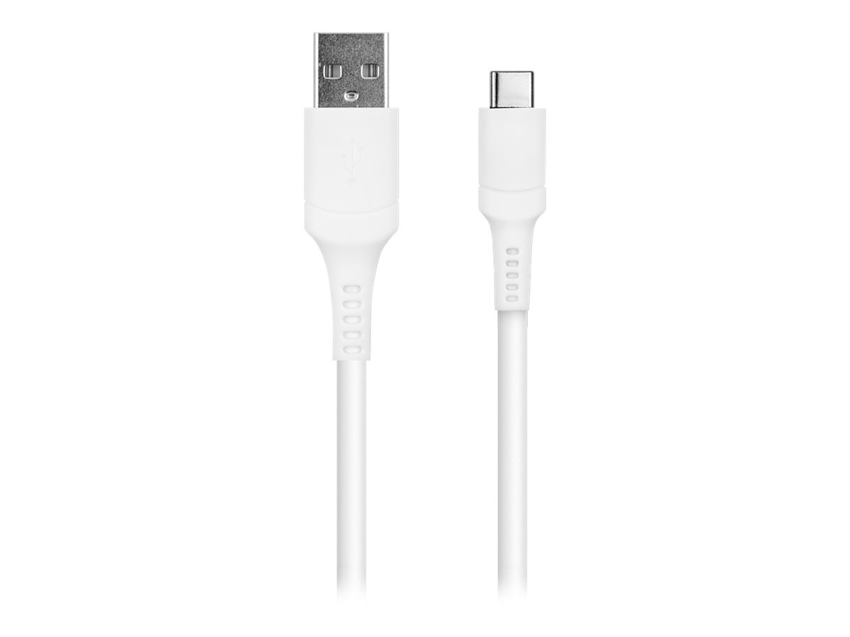 Logiix Sync & Charge USB-C to USB-A Anti-Stress Cable - White - LGX-12860
