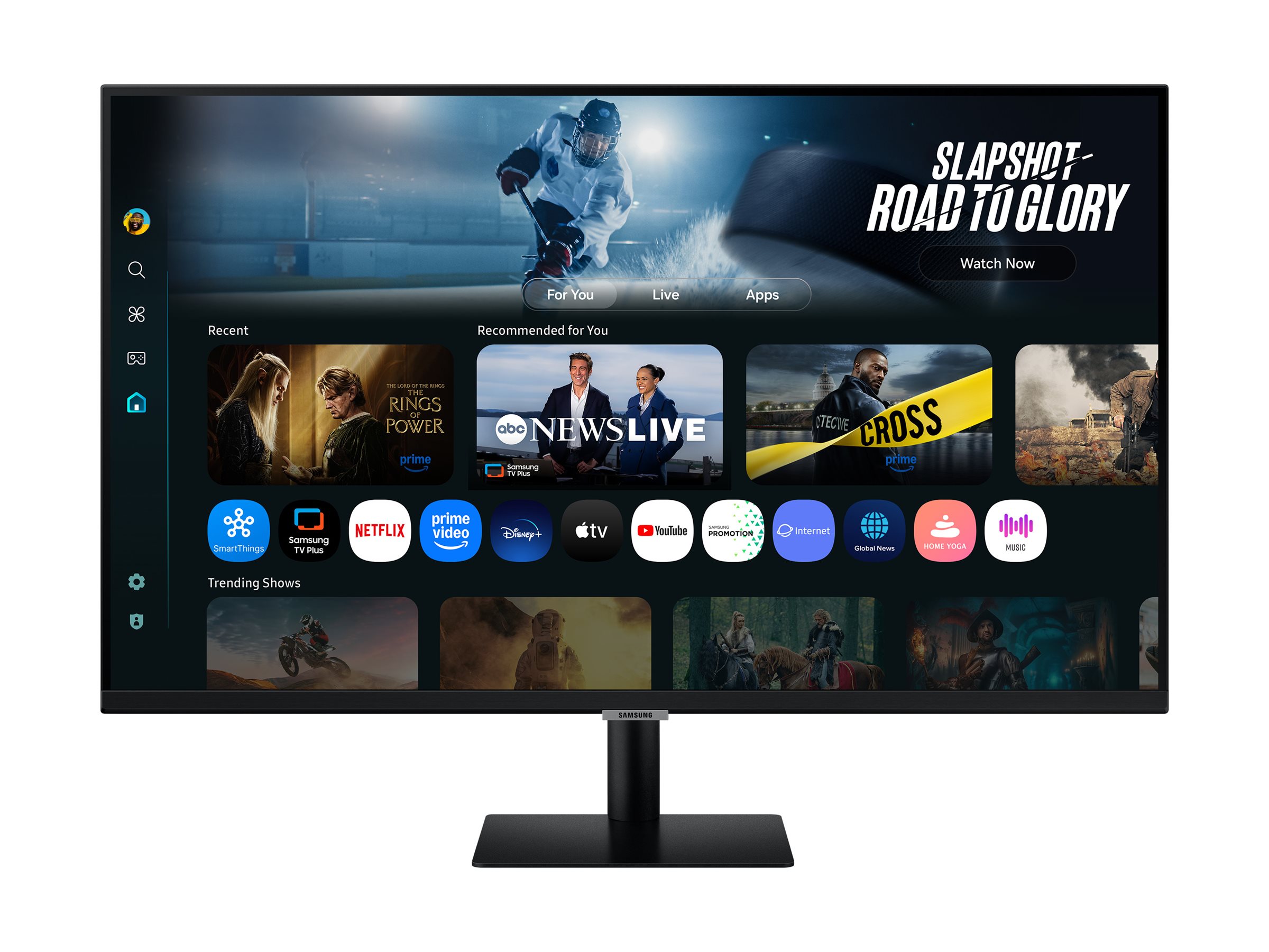 Samsung S32FM700UE M70F Series LED monitor 32 Product shot Ports / controls 75750
