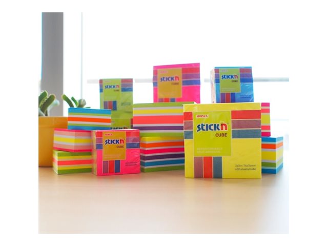 Stickn Regular Cubic Note Block 76 X 76 Mm 400 Sheets