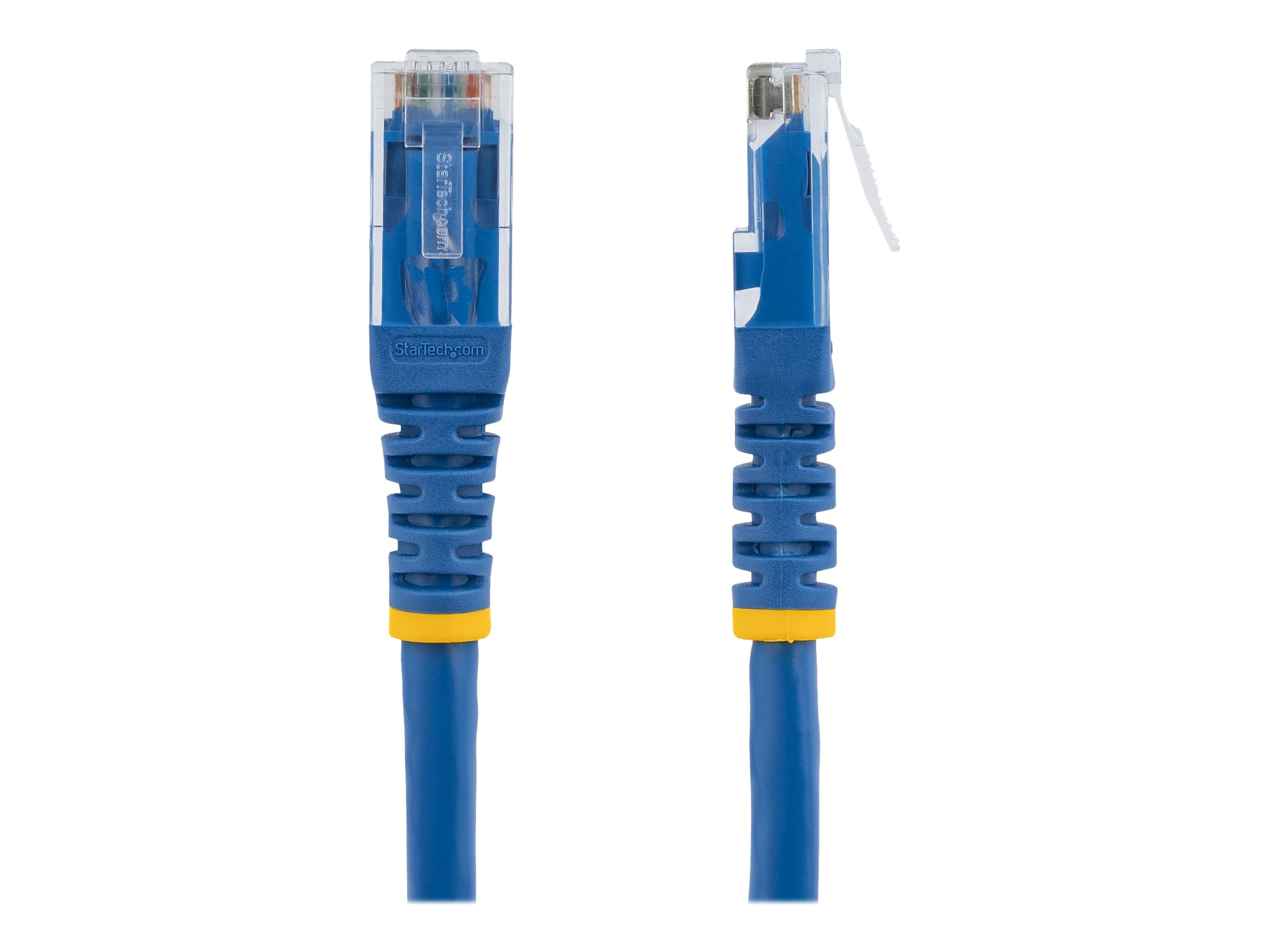StarTech.com 7ft CAT6 Ethernet Cable, 10 Gigabit Molded RJ45 650MHz 100W PoE Patch Cord, CAT 6 10GbE UTP Network Cable with Strain Relief, Blue, Fluke Tested/Wiring is UL Certified/TIA
