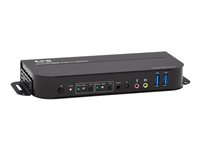 Tripp Lite HDMI KVM, 2-Port 4K 60Hz 4:4:4, HDR, HDCP 2.2 Support, IR Remote and USB Cables KVM / audio / USB switch Desktop