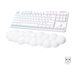 Logitech G G715 Wireless Gaming Keyboard, Linear Switches (GX Red) and Keyboard Palm Rest, White Mist