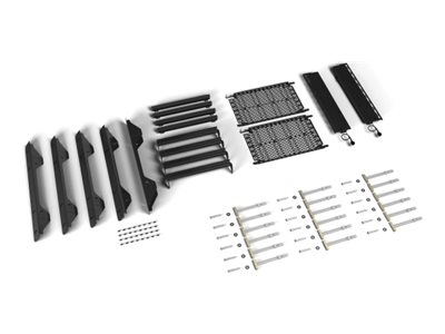 Chief TEMPO - Mounting kit (2 interfaces, 4 side flanges, saddle flange, 4 top/bottom flanges, 4 rails, 2 lever lock panels, 8 cable ties, 2 lever lock rivets, 32 x #10-24 head cap screw, 3 toggler anchors, display mount)