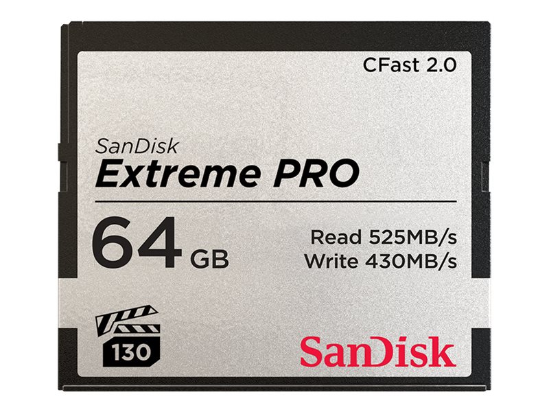 SanDisk Extreme Pro - flash-minneskort - 64 GB - CFast 2.0