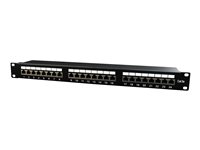 Gembird Patch panel med kabelstyring