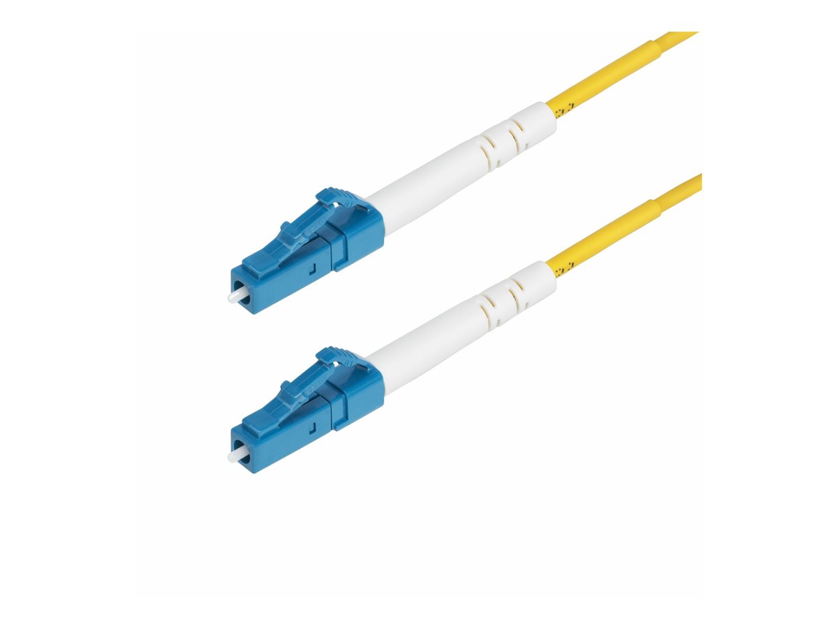 StarTech.com 1m (3.3ft) LC to LC (UPC) OS2 Single Mode Simplex Fiber Optic Cable, 9/125µm, Laser Optimized, 40G/100G, Bend Insensitive, Low Insertion Loss - LSZH Fiber Patch Cord (SPSMLCLC-OS2-1M) - patch kabel - 1 m - 1 m - žlutá – foto 2