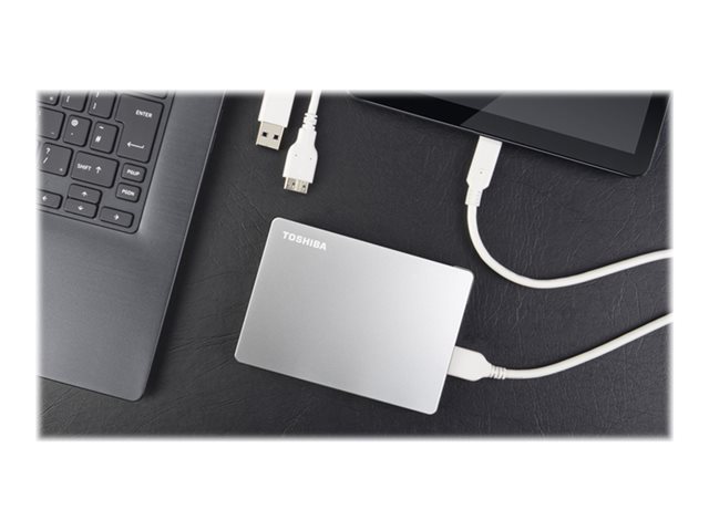 TOSHIBA HDD CANVIO FLEX 4TB, 2,5'', USB 3.2 Gen 1, srebrny  / silver