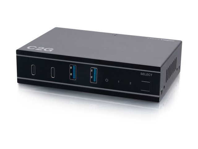 C2G 2x4 USB-C Switch with 2 USB-C Inputs to 2 USB-C and 2 USB-A Device Ports - USB 3.2 GEN 1 (5GBPS) - USB periferní sharing switch - 4 porty – foto 3