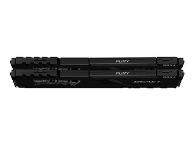 Kingston FURY Beast - DDR4 - kit - 16 Go: 2 x 8 Go - DIMM 288 broches - 3600 MHz / PC4-28800 - mmoire sans tampon