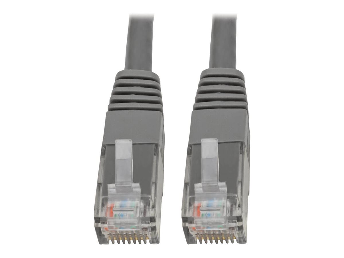 Tripp Lite Premium Cat5/Cat5e/Cat6 Gigabit Molded Patch Cable, 24 AWG, 550 MHz/1 Gbps (RJ45 M/M), Gray, 50 ft.