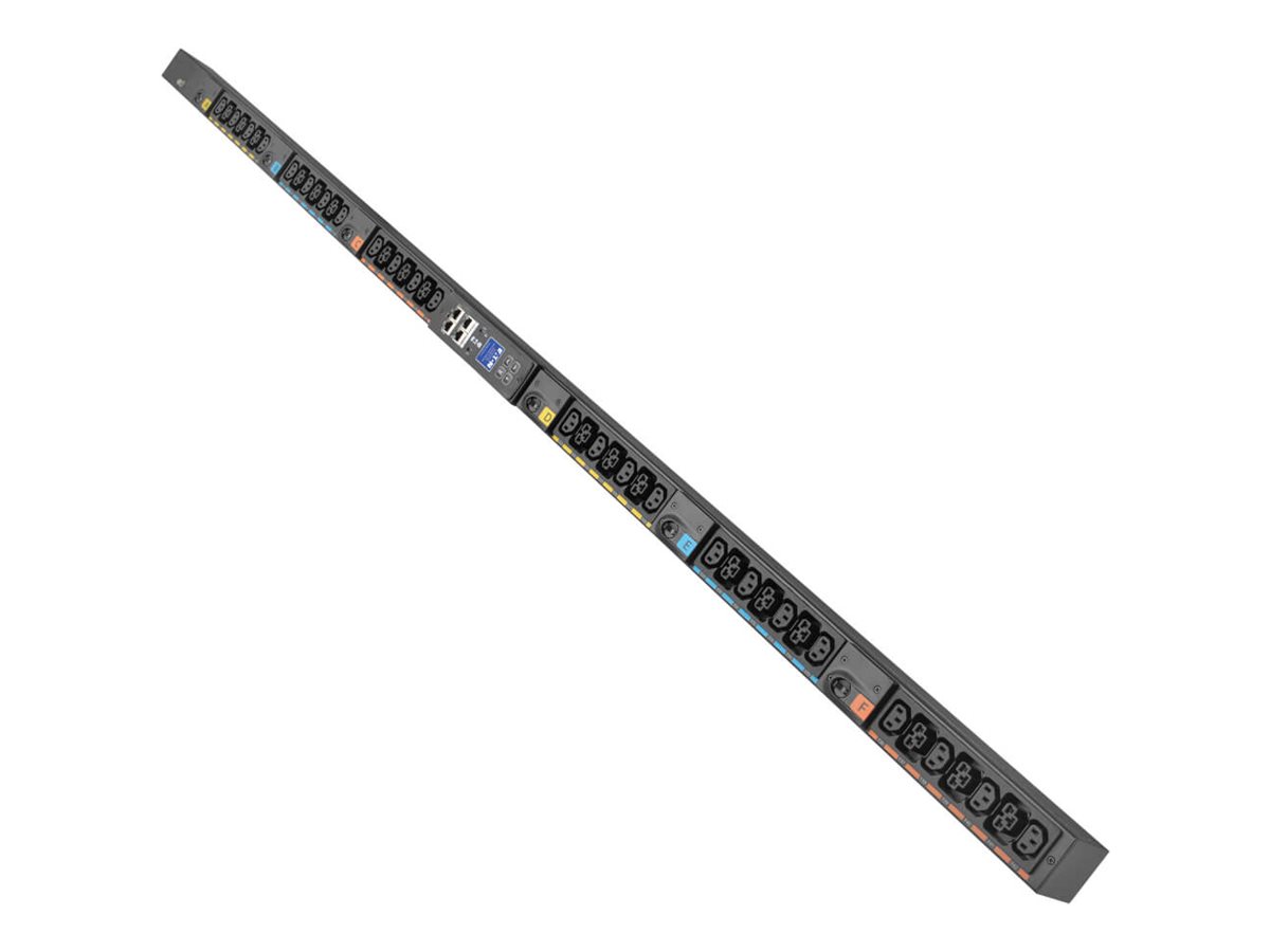 Eaton G4 Universal-Input Managed PDU G4, 208V and 415/240V, 42 Outlets, Input Cable Sold Separately, End-Entry Input, 72-Inch 0U Vertical