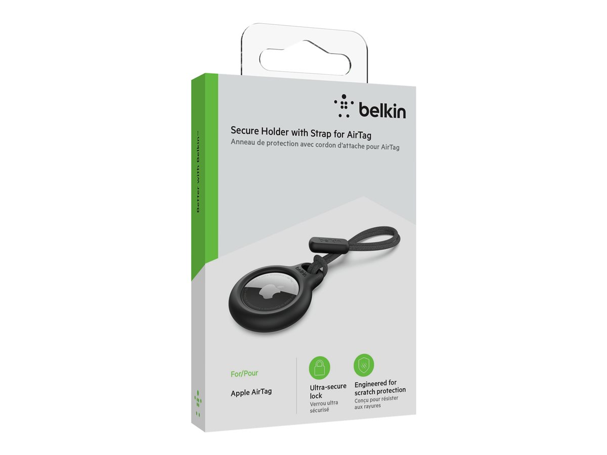 BELKIN AirTag Holder with Strap Black