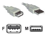 Image of CONNEkT GEAR - USB extension cable - USB to USB - 2 m