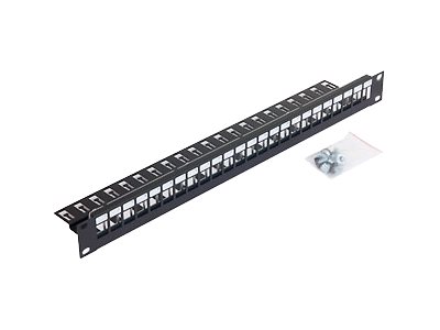 Triton 19" modulární patch panel pro 24 keystone