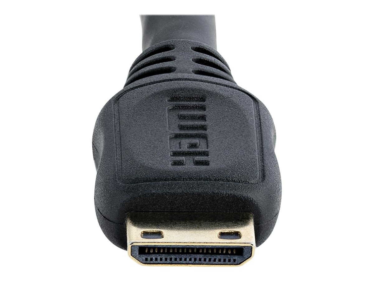 StarTech.com 5in Mini HDMI to HDMI Adapter, 4K High Speed HDMI Adapter, 4K 30Hz Ultra HD High Speed HDMI Adapter, HDMI 1.4, Gold Plated Connectors, UHD Mini HDMI Adapter 4K, Black - Mini HDMI to HDMI Converter - HDMI adaptér - 1.3 cm – foto 3